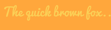 Image with Font Color FBCF56 and Background Color FFA73C
